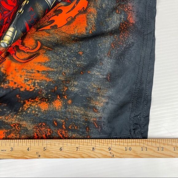 MMA Elite Swim Trunks Red Cobra Snake Graphic Men's Size Large Swimwear - Picture 7 of 8